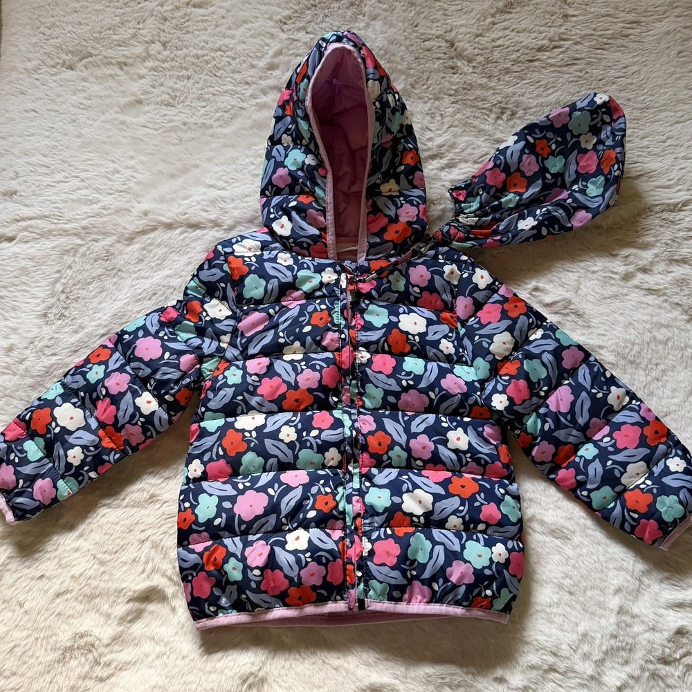 NEW Epic Threads Floral Pattern Packable Jacket 3T - Picture 3 of 3